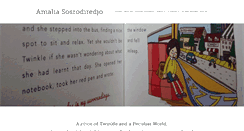 Desktop Screenshot of amaliasosrodiredjo.com